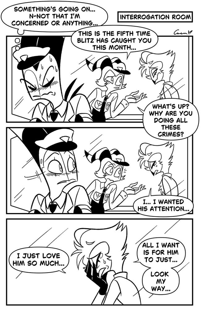 cop x prisoner AU (2 pages)